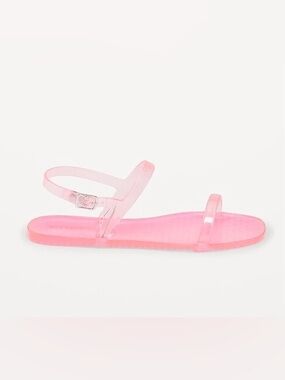 OLD NAVY Shiny-Jelly Double Strap Sandals